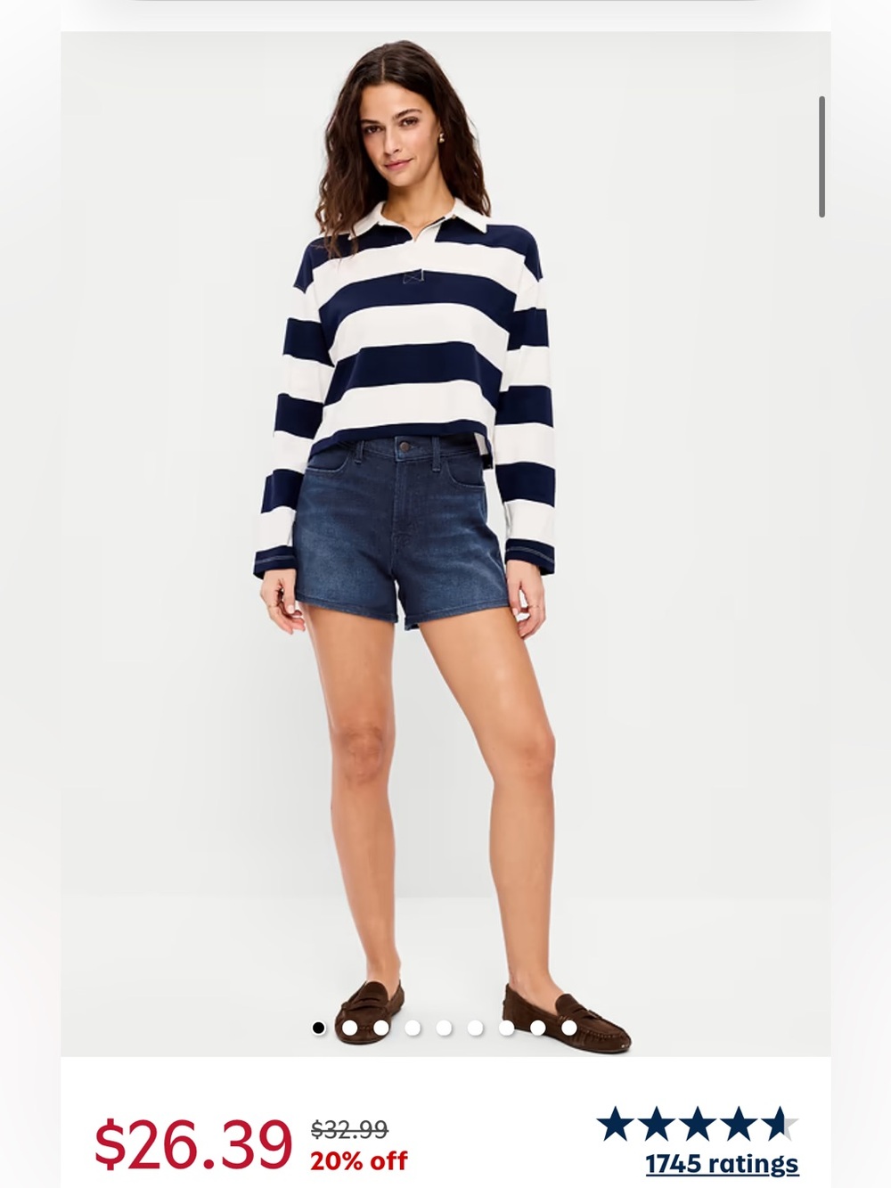 NWT Old Navy High-Waisted Wow Jean Shorts 4-inch inseam, size 6
